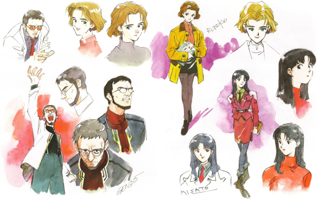 I complessi dei personaggi di Evangelion: Gendo, Ritsuko e Misato