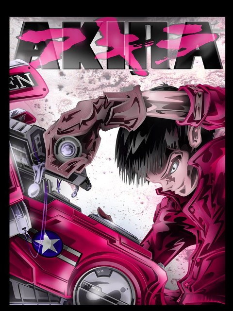 Akira, illustrazione di Alienmind esposta alla mostra DayDream