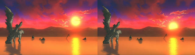 Evangelion: Death - I titoli di coda sul tramonto al lago