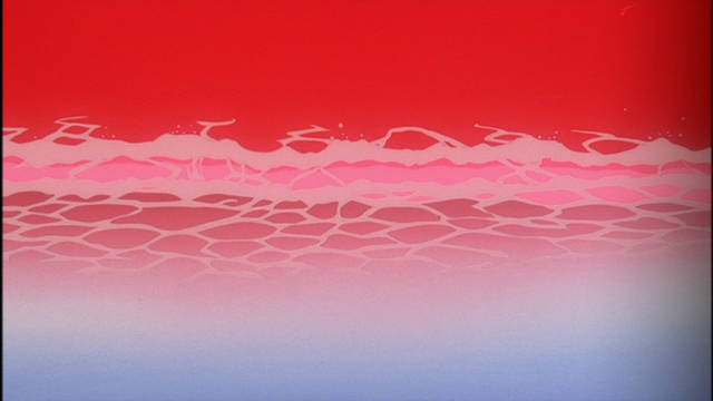 Il mare rosso in The End of Evangelion appare in apertura di Evangelion: 1.0