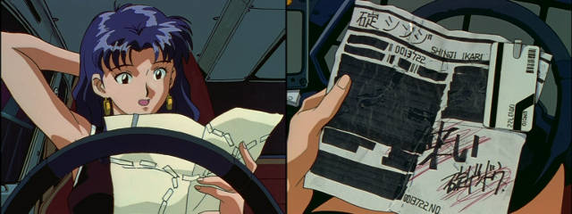 Shinji reagisce bene di fronte alla lettera del padre Gendo