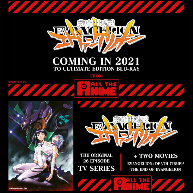 Neon Genesis Evangelion in Blu-ray nel 2021 per Anime Limited (UK)