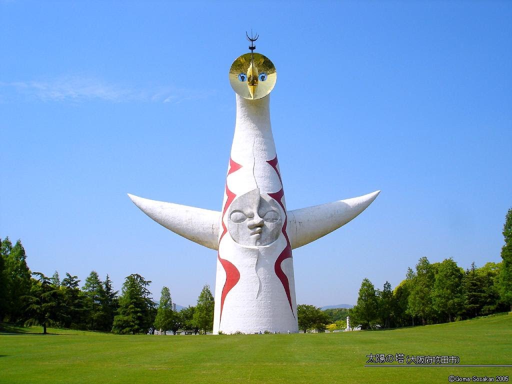 La Torre del Sole, simbolo dell'Expo '70 di Osaka