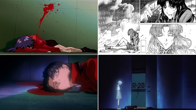 La morte di Misato: episodio 25 TV, manga volume 12, The End of Evangelion