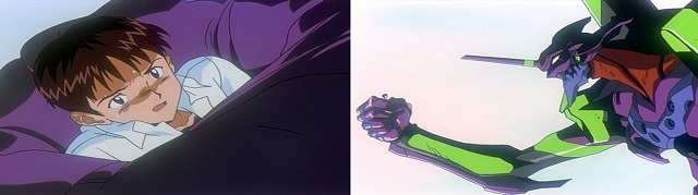 Shinji e l’Evangelion 01, simbolo di dipendenza