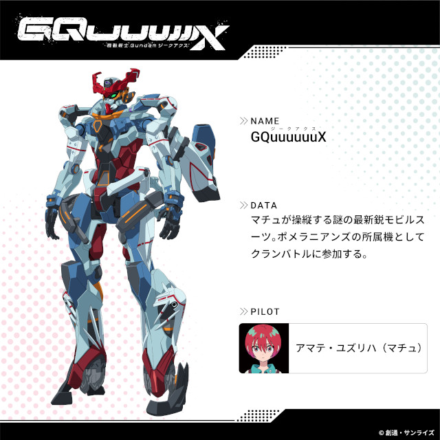 Gundam GQuuuuuuX – Il mecha design realizzato da Ikuto Yamashita