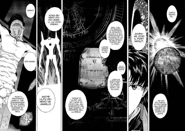 Il First Impact nella versione del manga (volume 12)