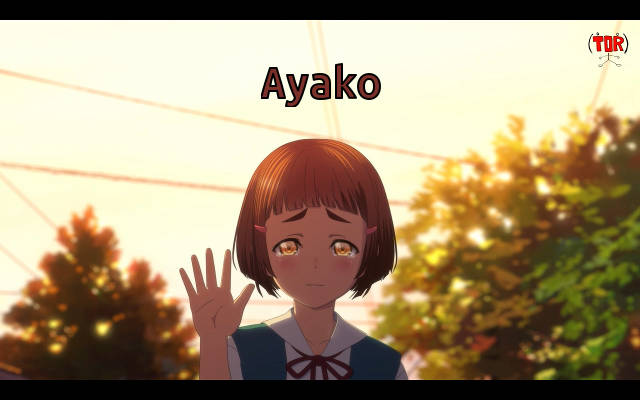 Ayako saluta le amiche