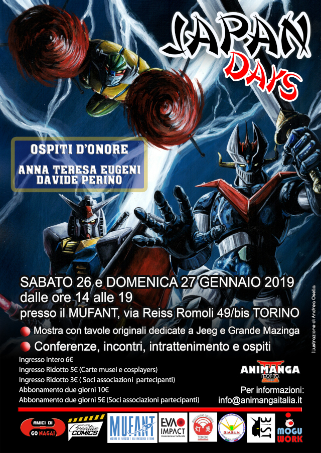 EVA IMPACT ai Japan Days 2019, 26 e 27 gennaio, Torino