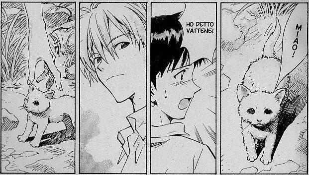 Kaworu e il gatto tornano nel manga di Sadamoto