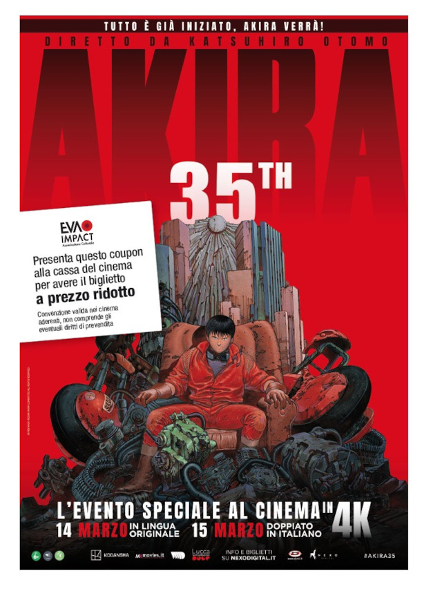 Coupon per un biglietto a tariffa ridotta per il film Nexo Anime al cinema Akira