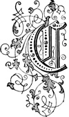Capolettera decorativo della lettera C.