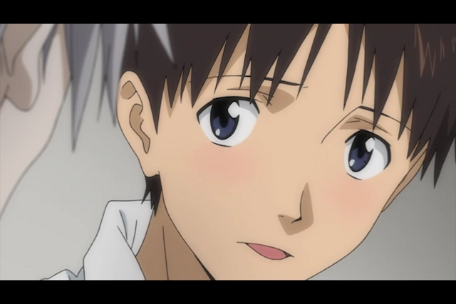Un'immagine di Shinji tratta dal trailer di Evangelion: 3.0