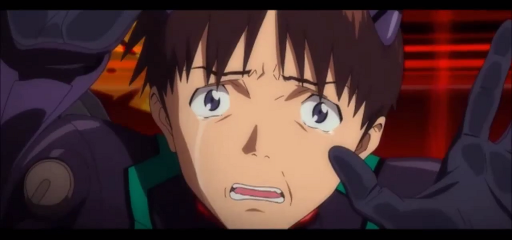 Immagine tratta da Evangelion: 3.0 You Can (Not) Redo - Shinji disperato e in lacrime