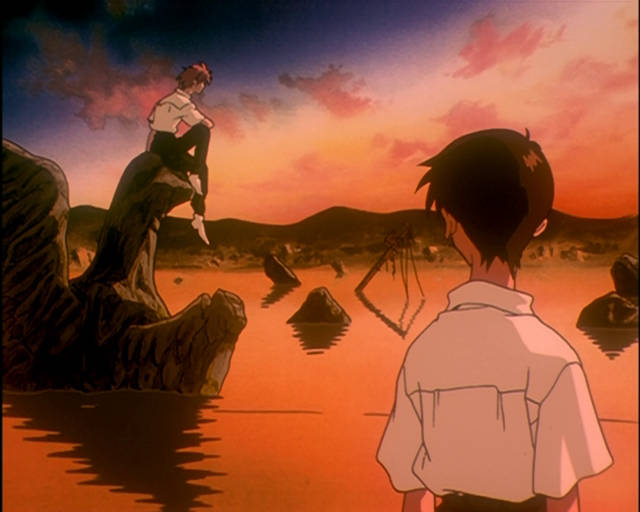 Il primo incontro tra Kaworu Nagisa e Shinji Ikari