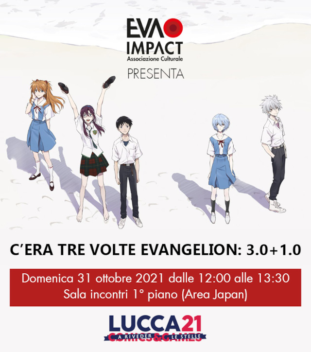 C'era tre volte Evangelion: 3.0+1.0, il panel - Lucca Comics & Games 2021